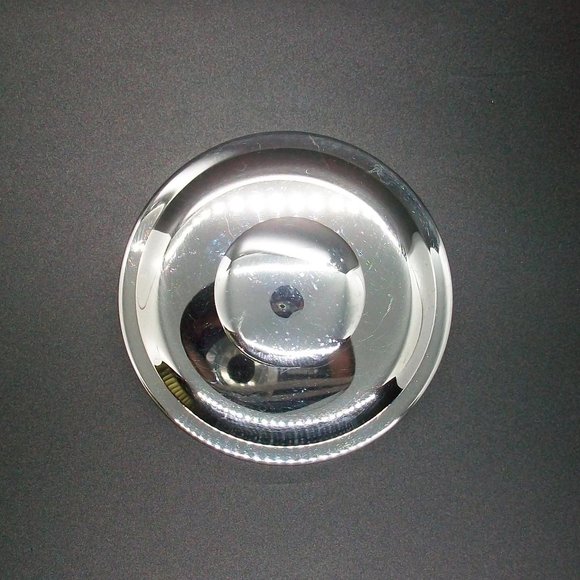 Tilted Glass Penny Candy Cookie Jar Metal Lid - Picture 7 of 9